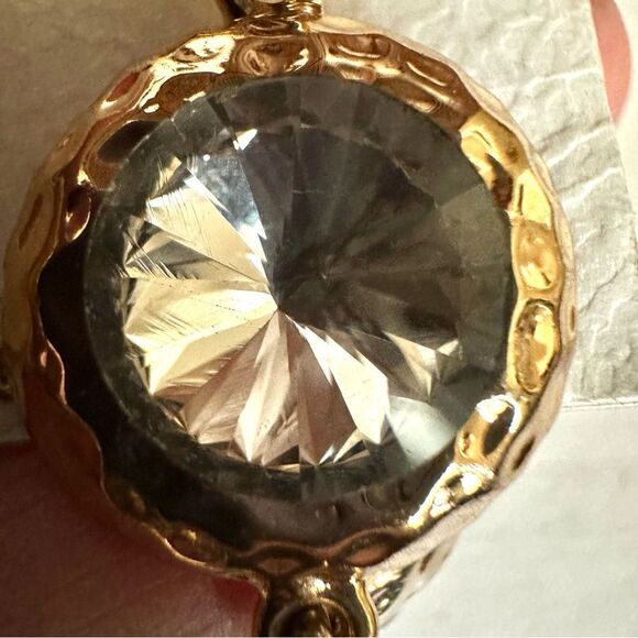 Amrita Singh gold tone and rhinestone post statement earrings - Picture 9 of 11